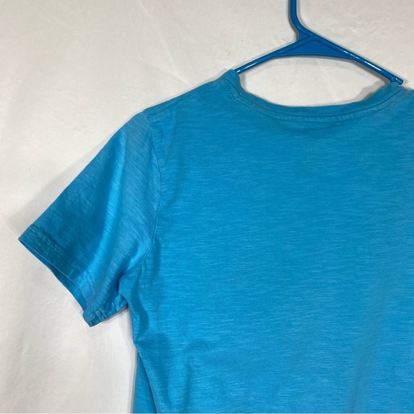 Rustic Blue Boy’s Cyan Skull & Crossbones Short Sleeve Tee - Picture 4 of 6